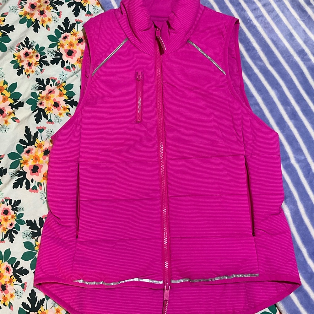 FP Movement by Free People Gathering Storm Vest Small Living Magenta (Pink)